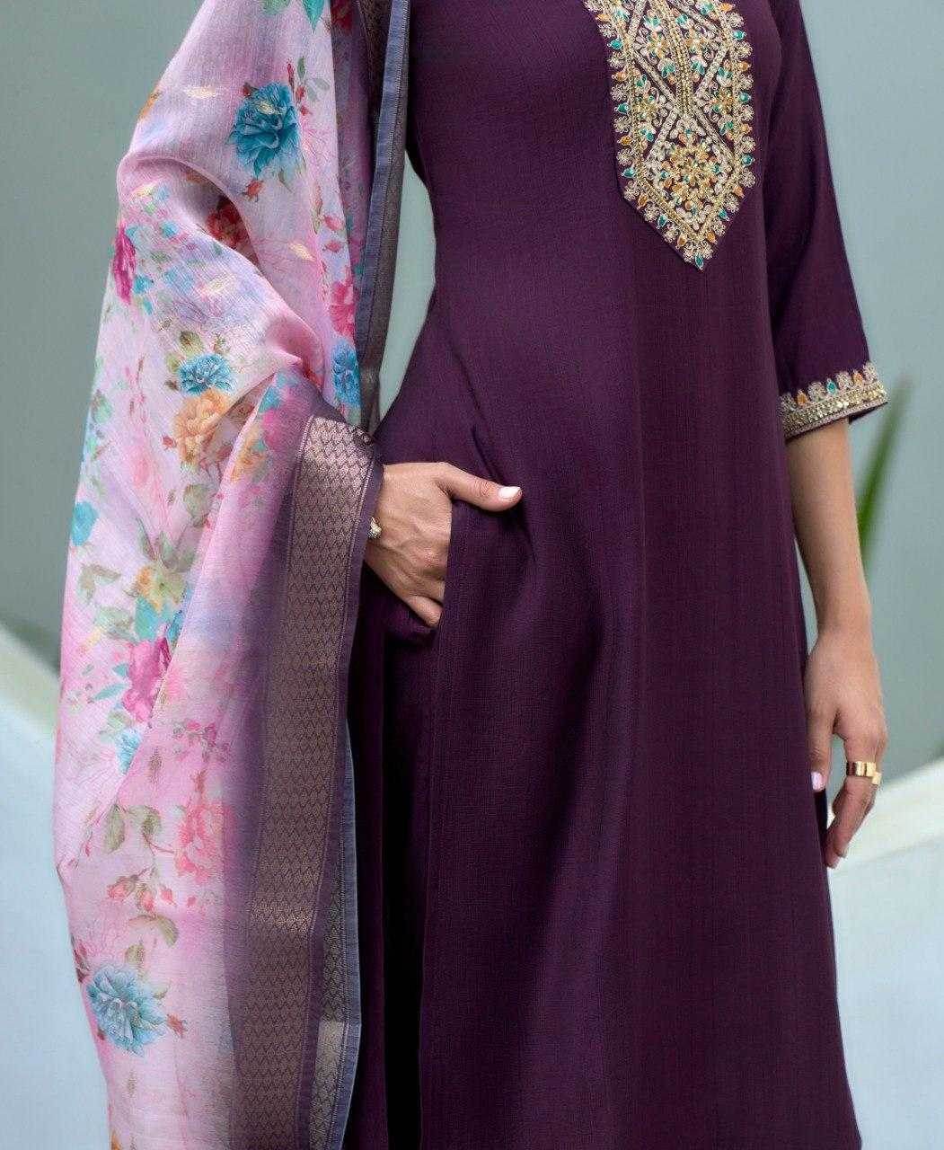 Silk Casual Ethnic Kurti - MYLUXURY LANE ENTERPRISE